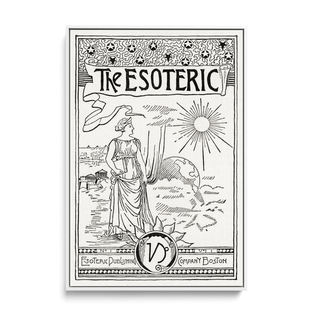 The Esoteric-  Black and White Print from Solar Biology by Hiram Erastus Butler I Heart Wall Art Australia