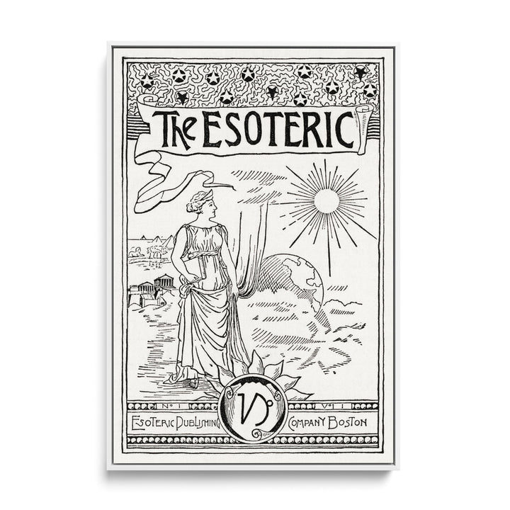 The Esoteric-  Black and White Print from Solar Biology by Hiram Erastus Butler I Heart Wall Art Australia