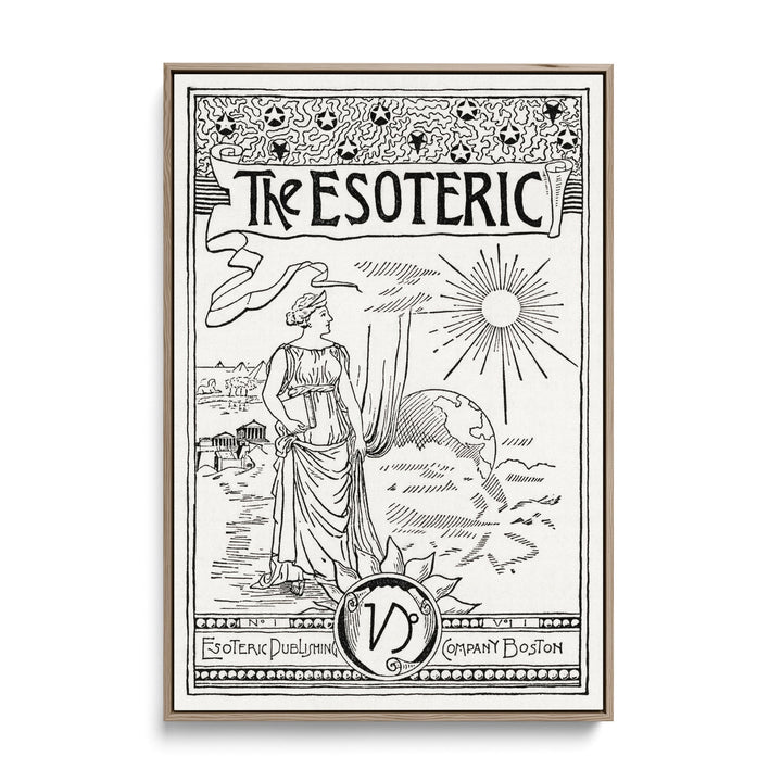 The Esoteric-  Black and White Print from Solar Biology by Hiram Erastus Butler I Heart Wall Art Australia