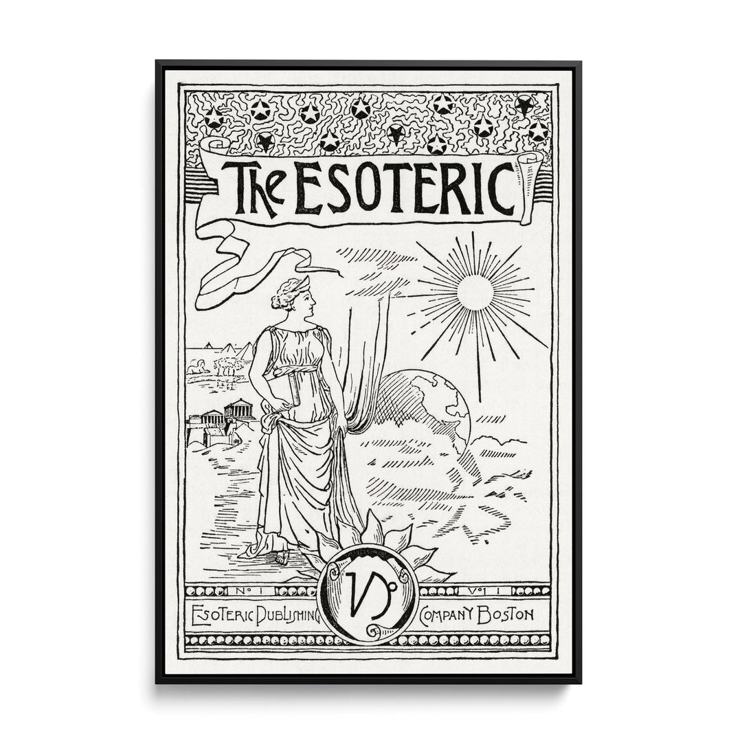 The Esoteric-  Black and White Print from Solar Biology by Hiram Erastus Butler I Heart Wall Art Australia