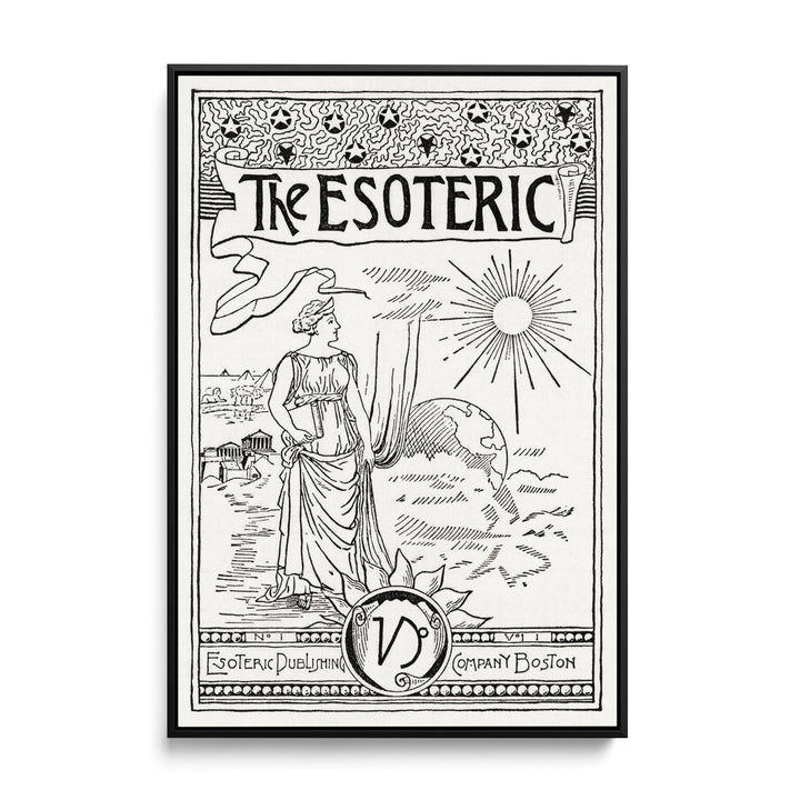 The Esoteric-  Black and White Print from Solar Biology by Hiram Erastus Butler I Heart Wall Art Australia