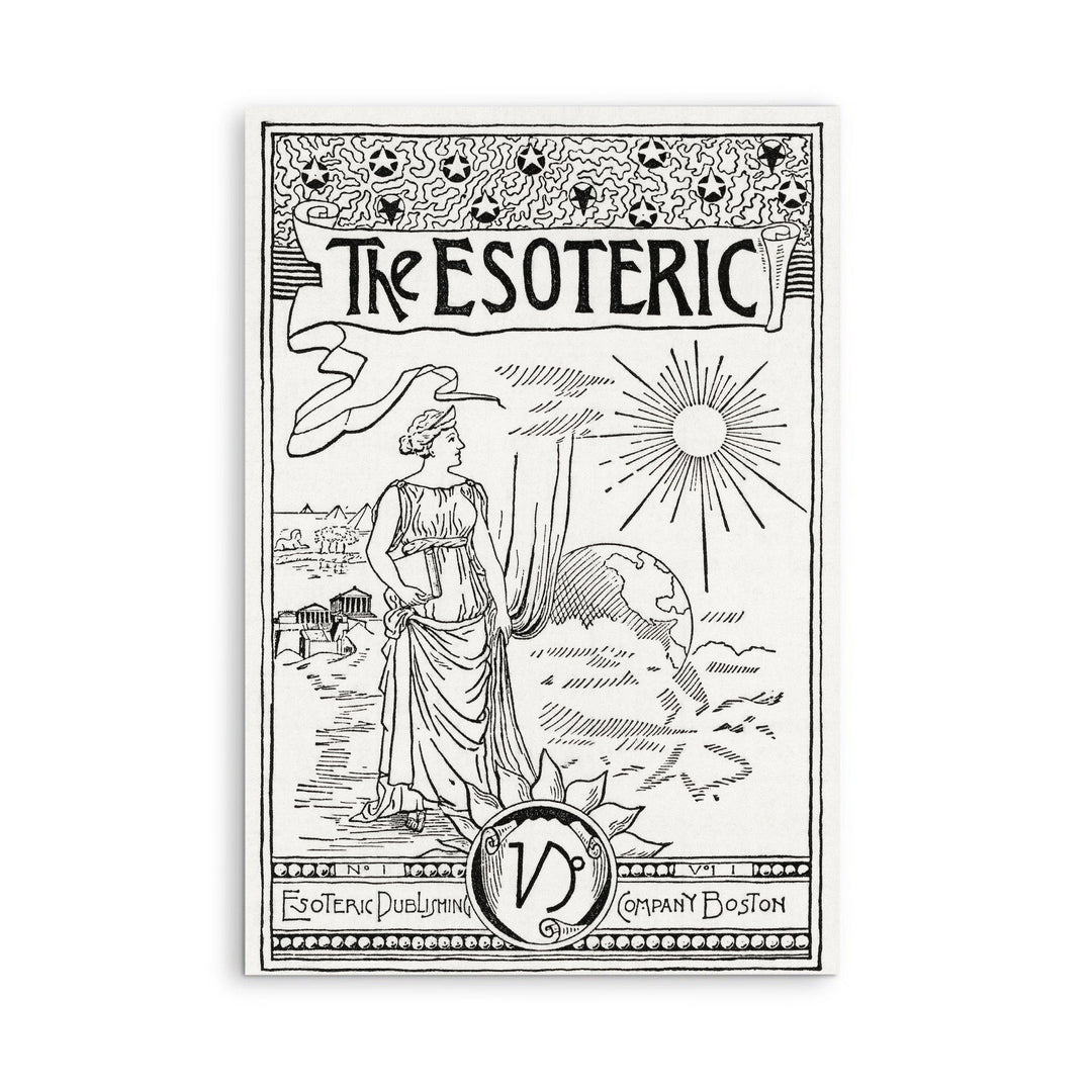 The Esoteric-  Black and White Print from Solar Biology by Hiram Erastus Butler I Heart Wall Art Australia