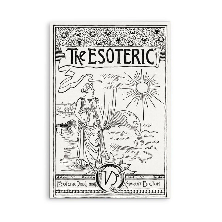 The Esoteric-  Black and White Print from Solar Biology by Hiram Erastus Butler I Heart Wall Art Australia