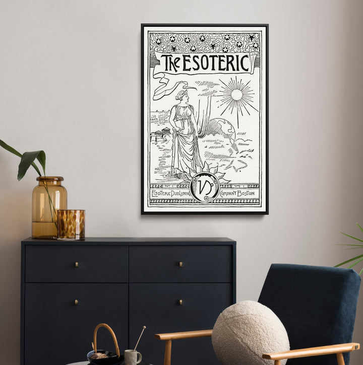 The Esoteric-  Black and White Print from Solar Biology by Hiram Erastus Butler I Heart Wall Art Australia