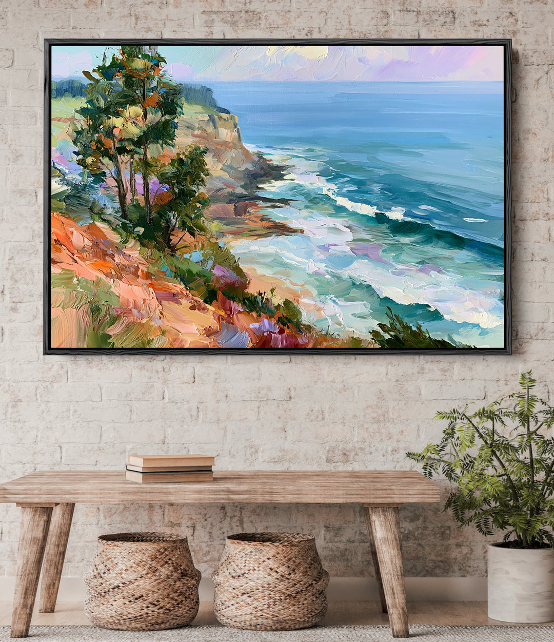 The Faraway Shore by IHeartStudio - Australian Contemporary Coastal Landscape Canvas Print