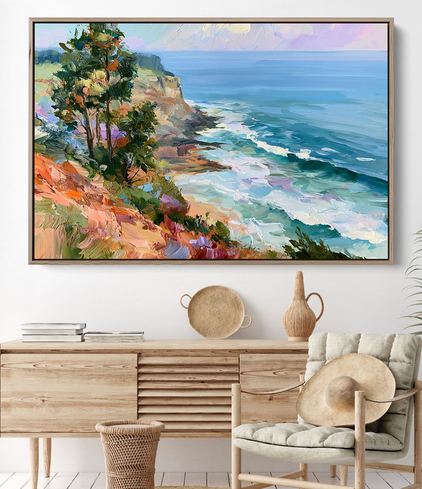 The Faraway Shore by IHeartStudio - Australian Contemporary Coastal Landscape Canvas Print