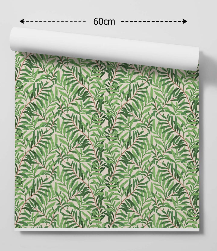 The Fernery - Leafy Green Peel &amp; Stick Removable Wallpaper I Heart Wall Art Australia