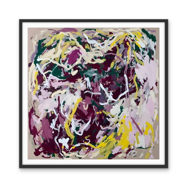 The Fire In Your Belly - Colourful Abstract Floral Art Print - I Heart Wall Art - Poster Print, Canvas Print or Framed Art Print