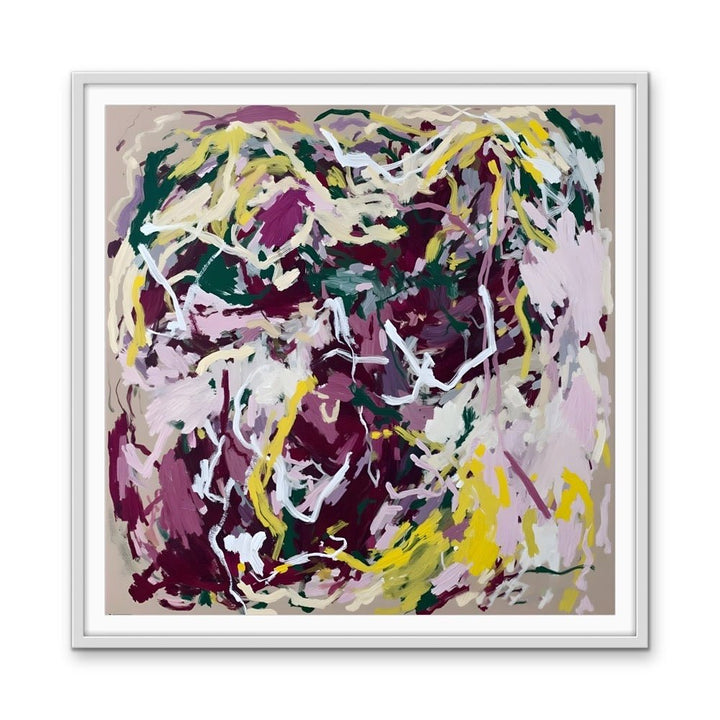 The Fire In Your Belly - Colourful Abstract Floral Art Print - I Heart Wall Art - Poster Print, Canvas Print or Framed Art Print