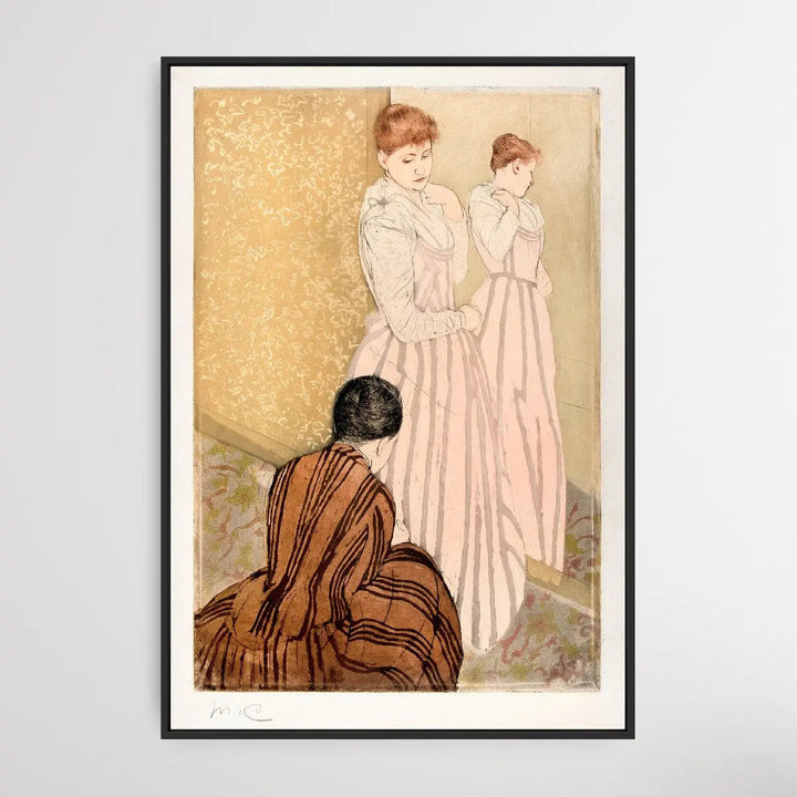 The Fitting (1890–91) by Mary Cassatt - I Heart Wall Art
