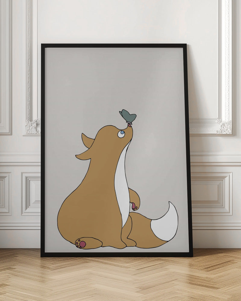 The Fox - Stretched Canvas, Poster or Fine Art Print I Heart Wall Art