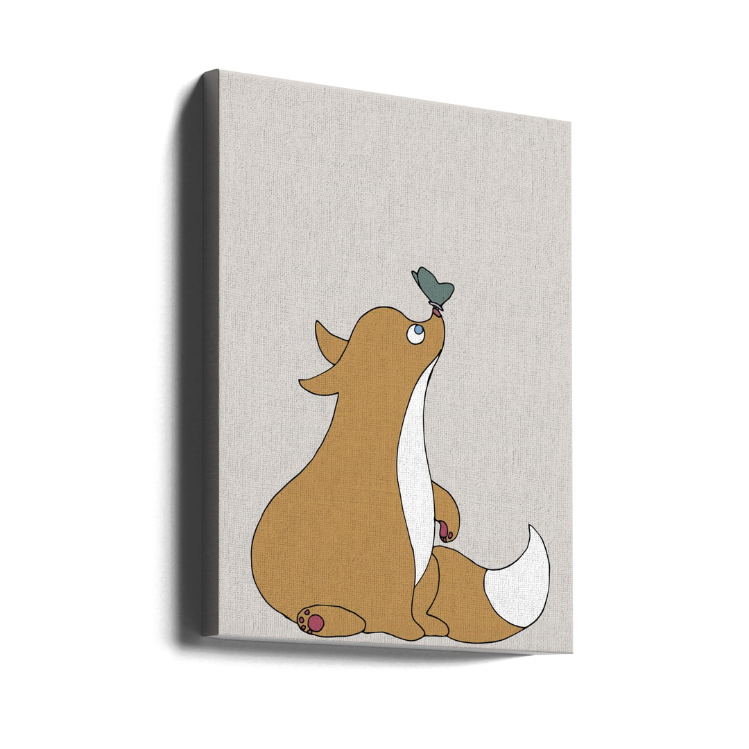 The Fox - Stretched Canvas, Poster or Fine Art Print I Heart Wall Art