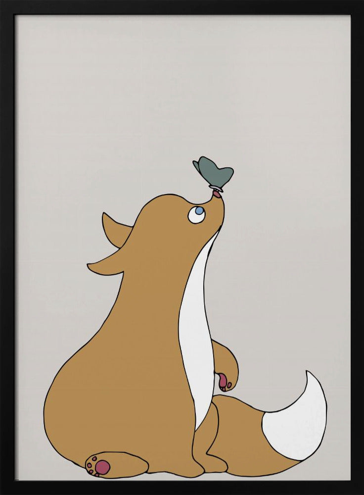 The Fox - Stretched Canvas, Poster or Fine Art Print I Heart Wall Art