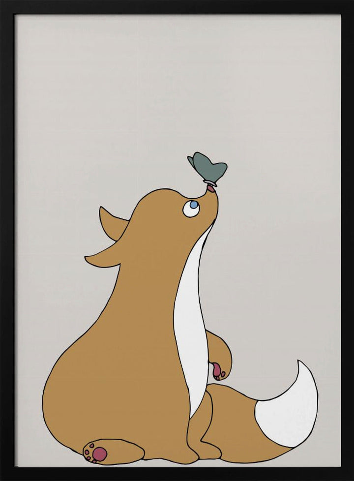 The Fox - Stretched Canvas, Poster or Fine Art Print I Heart Wall Art