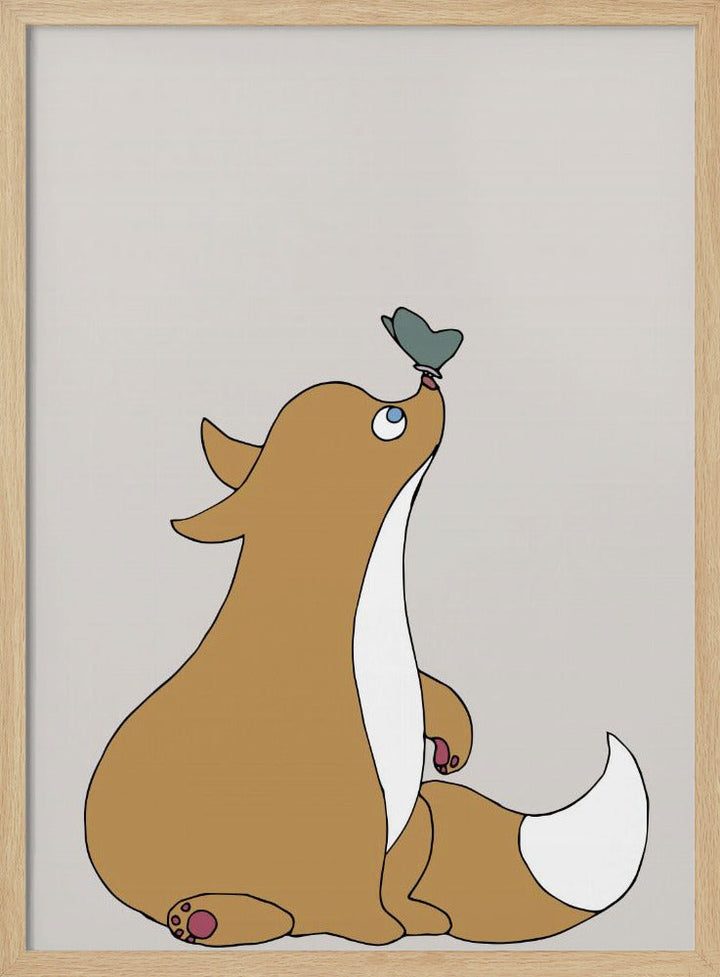 The Fox - Stretched Canvas, Poster or Fine Art Print I Heart Wall Art