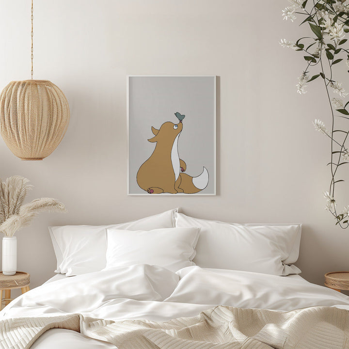 The Fox - Stretched Canvas, Poster or Fine Art Print I Heart Wall Art
