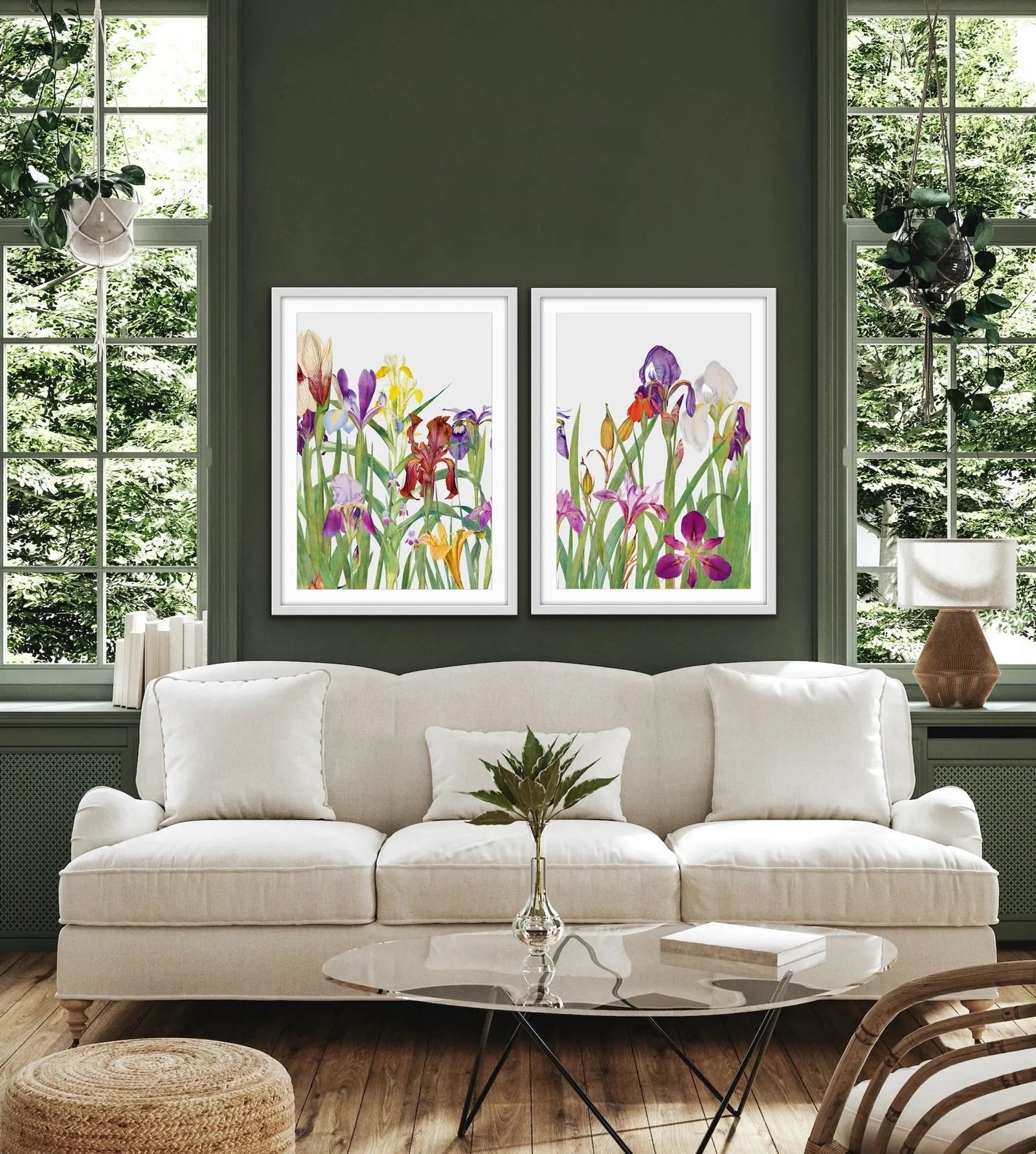 The Genus Iris (1913) - Two Piece Print Set by William Rickatson Dykes - I Heart Wall Art