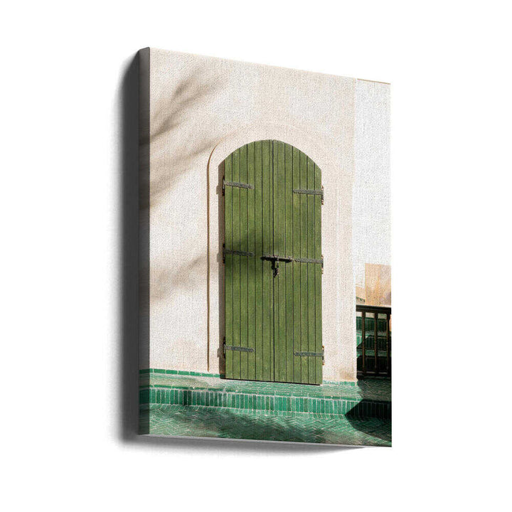 The Green Wooden Door - Stretched Canvas, Poster or Fine Art Print - I Heart Wall Art - Poster Print, Canvas Print or Framed Art Print