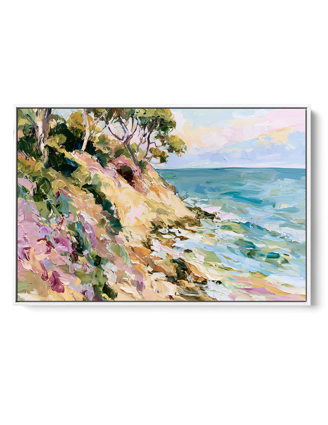 The Hidden Beach I by IHeartStudio - Australian Contemporary Coastal Landscape Canvas Print