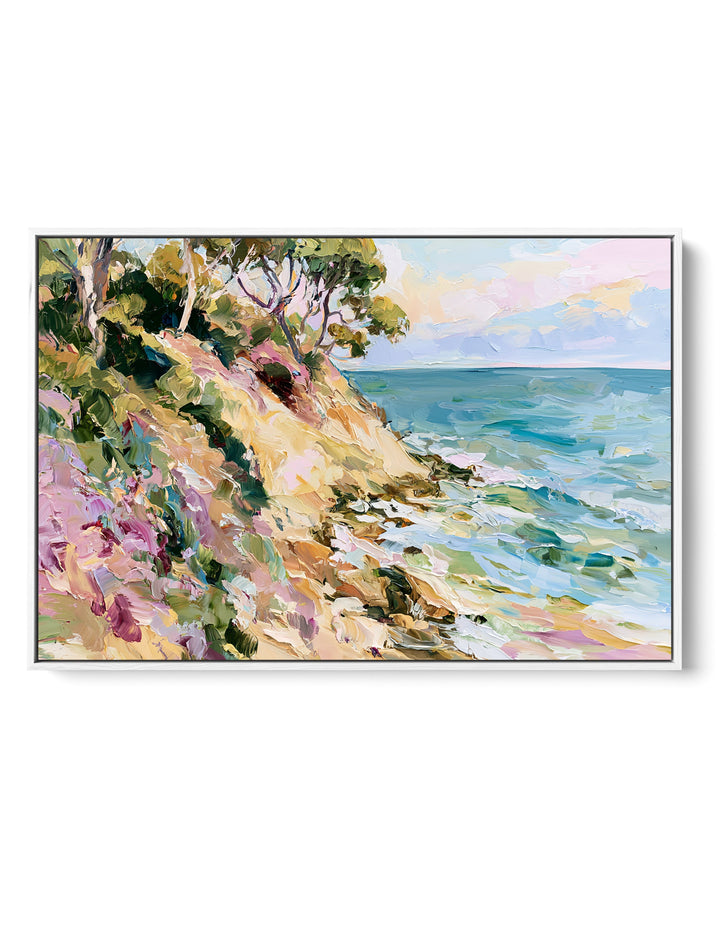 The Hidden Beach I by IHeartStudio - Australian Contemporary Coastal Landscape Canvas Print