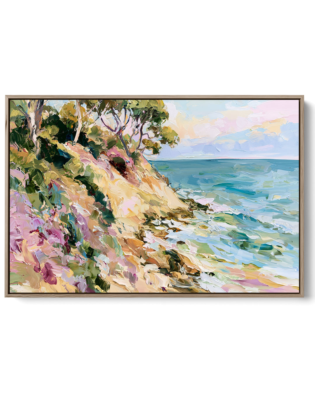 The Hidden Beach I by IHeartStudio - Australian Contemporary Coastal Landscape Canvas Print