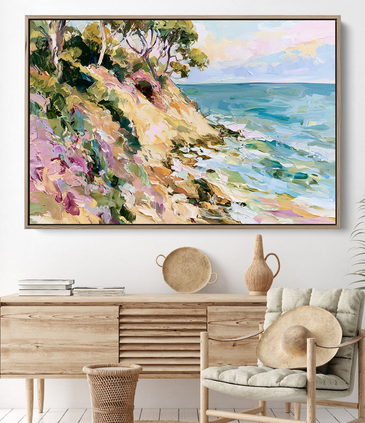 The Hidden Beach I by IHeartStudio - Australian Contemporary Coastal Landscape Canvas Print