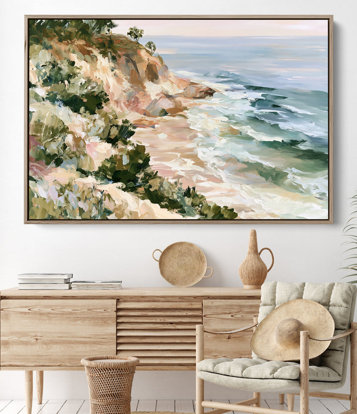 The Hidden Beach II by IHeartStudio - Australian Contemporary Coastal Landscape Canvas Print