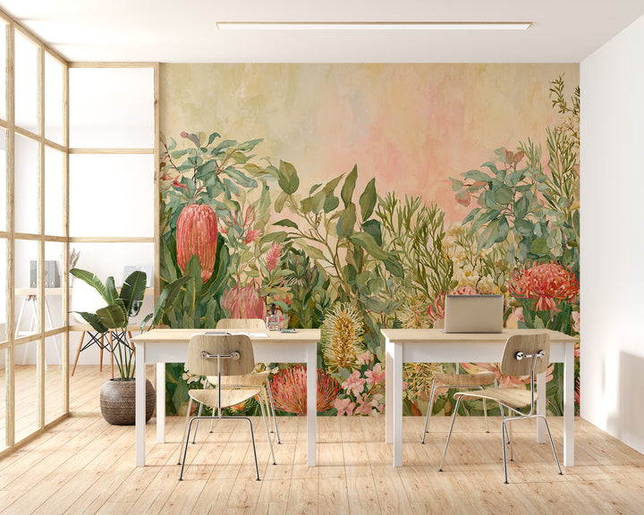 The Hidden Garden- Floral Peel and Stick Premium Wallpaper Mural