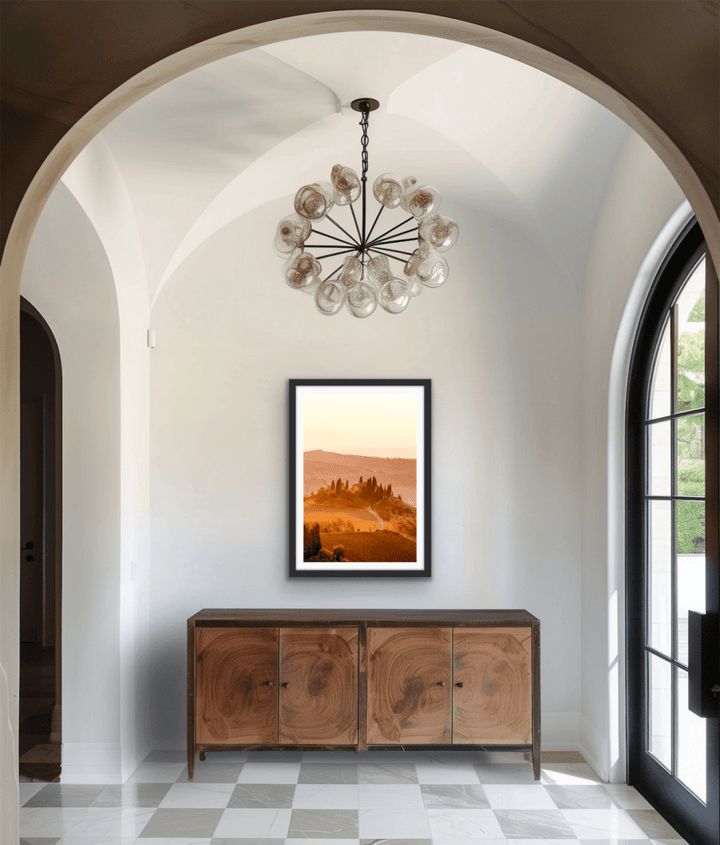 The Hills of Tuscany - Sunset Photographic Print, Stretched Canvas or Wall Art Print - I Heart Wall Art - Poster Print, Canvas Print or Framed Art Print