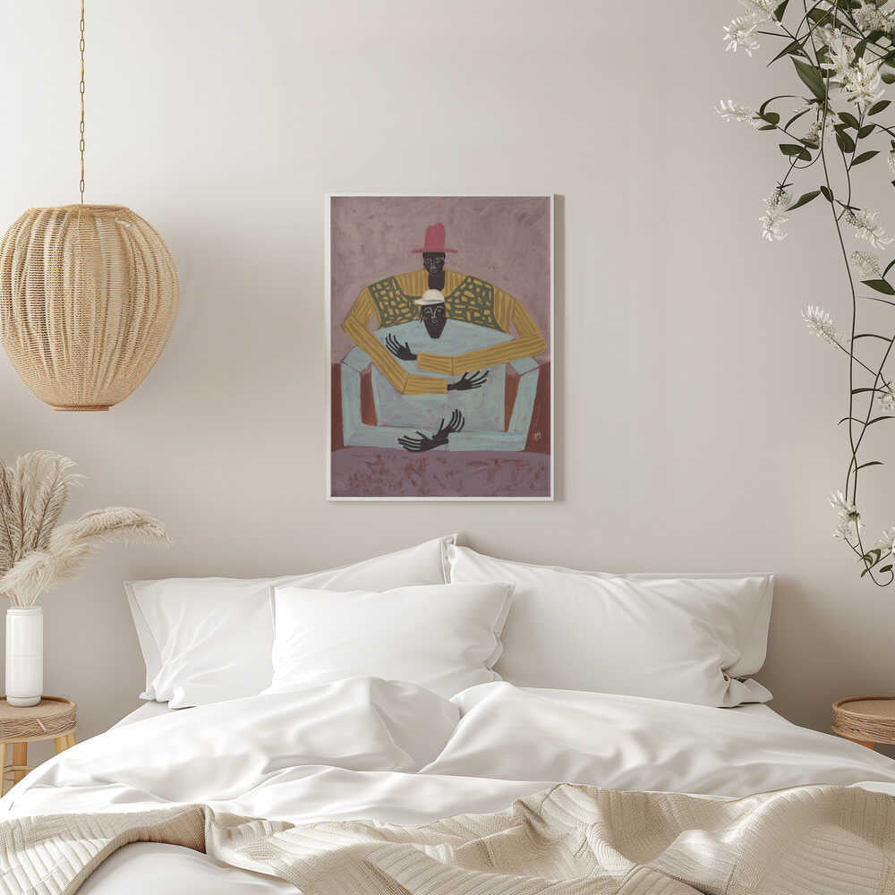 The Hug - Stretched Canvas, Poster or Fine Art Print - I Heart Wall Art - Poster Print, Canvas Print or Framed Art Print