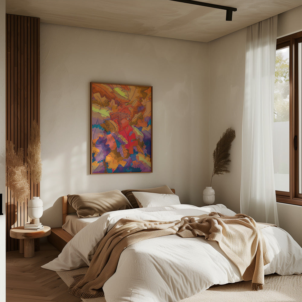 The Lazy Jungle Cat - Stretched Canvas, Poster or Fine Art Print I Heart Wall Art