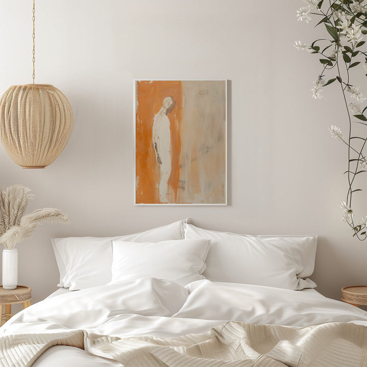 The Man In Orange - Stretched Canvas, Poster or Fine Art Print I Heart Wall Art