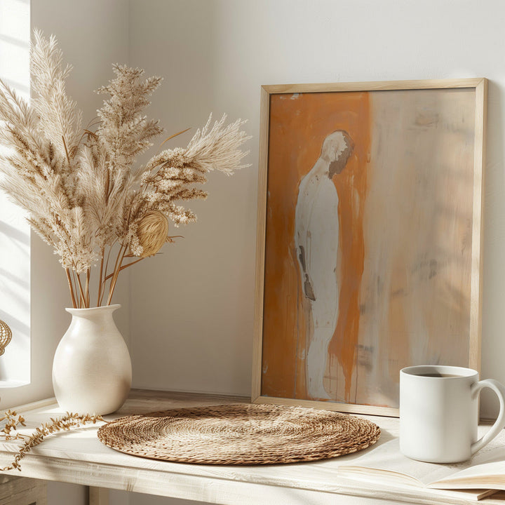The Man In Orange - Stretched Canvas, Poster or Fine Art Print I Heart Wall Art