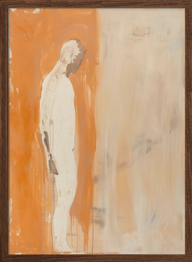 The Man In Orange - Stretched Canvas, Poster or Fine Art Print I Heart Wall Art