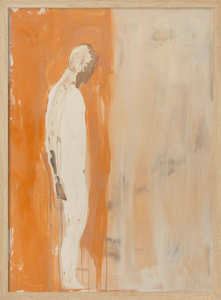 The Man In Orange - Stretched Canvas, Poster or Fine Art Print I Heart Wall Art