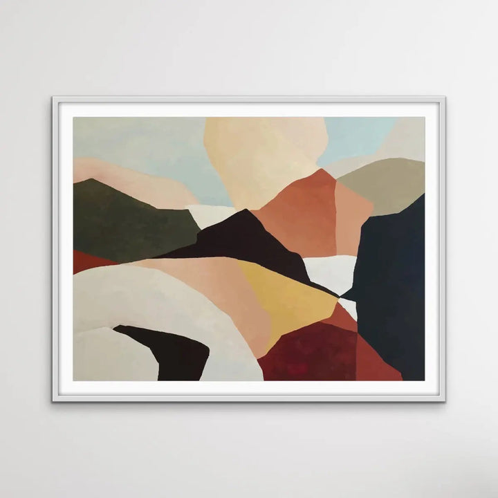 The Mountains Beyond - Contemporary Boho Style Mountain Landscape Artwork - I Heart Wall Art