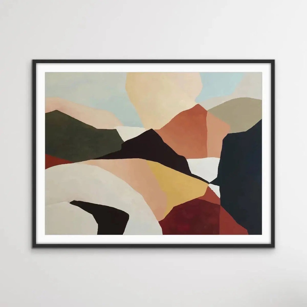 The Mountains Beyond - Contemporary Boho Style Mountain Landscape Artwork - I Heart Wall Art