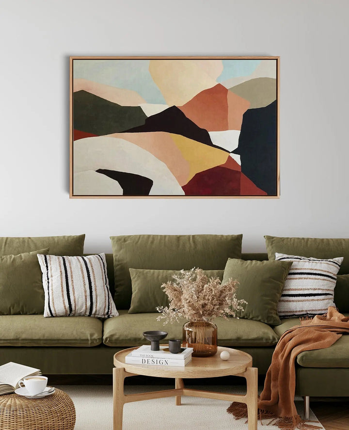 The Mountains Beyond - Contemporary Boho Style Mountain Landscape Artwork - I Heart Wall Art