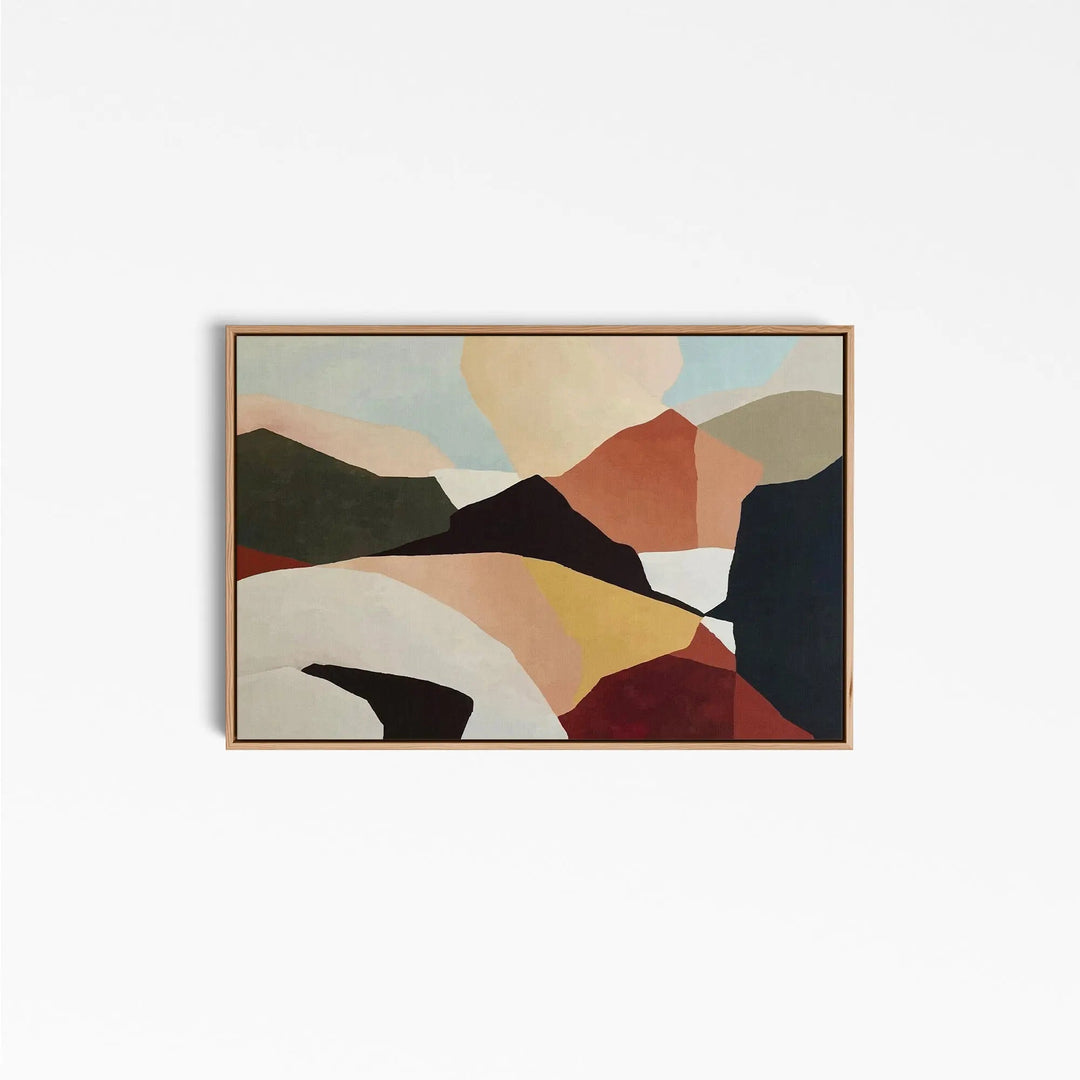 The Mountains Beyond - Contemporary Boho Style Mountain Landscape Artwork - I Heart Wall Art