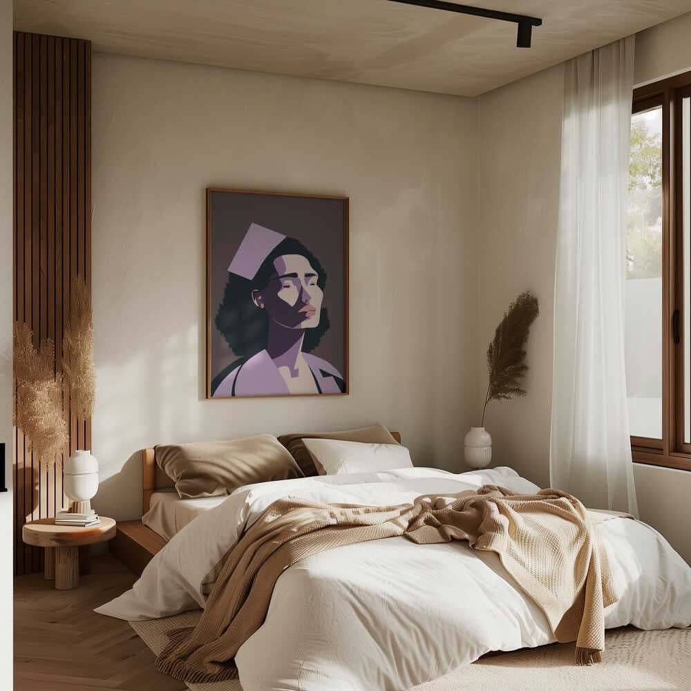 THE NURSE - Stretched Canvas, Poster or Fine Art Print - I Heart Wall Art - Poster Print, Canvas Print or Framed Art Print