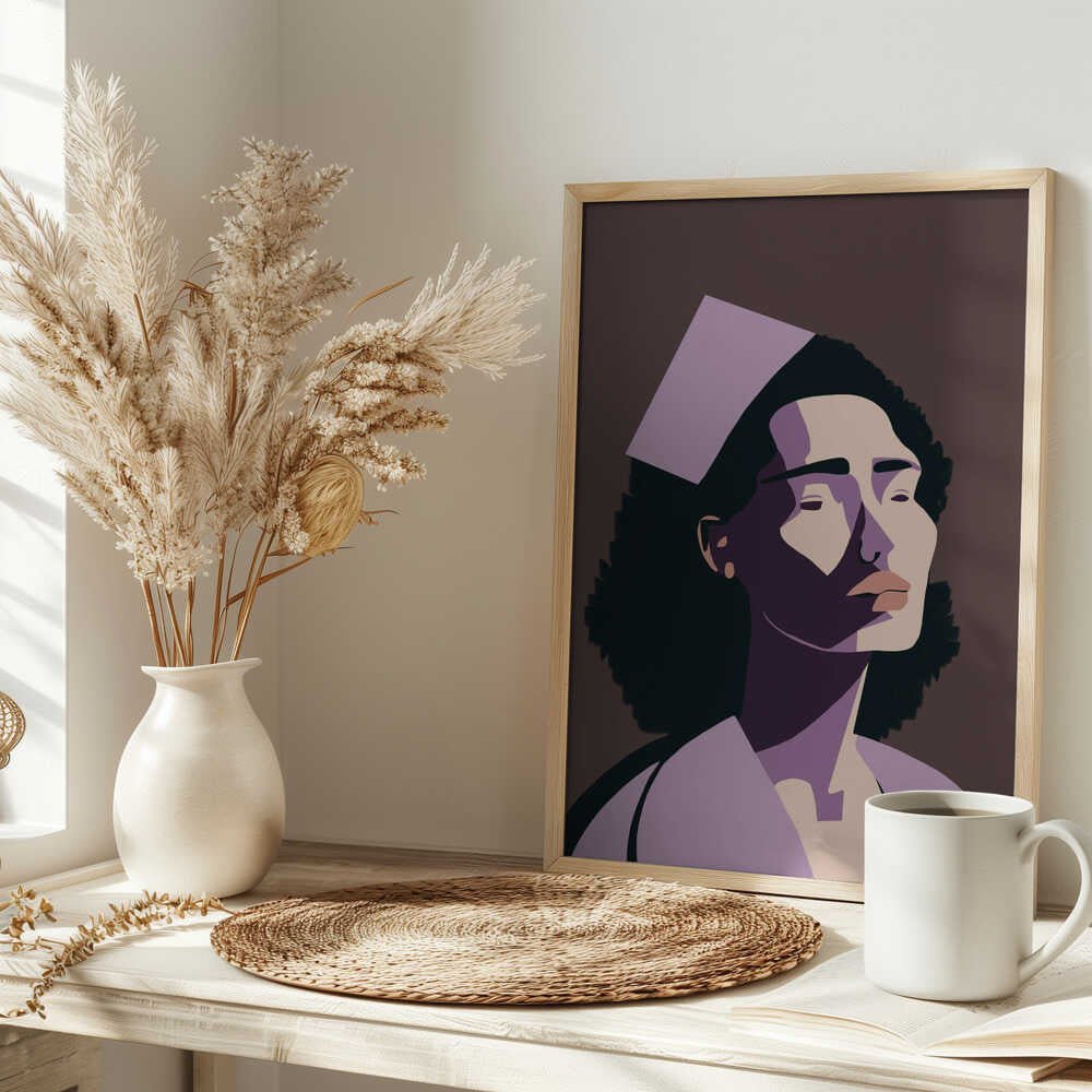 THE NURSE - Stretched Canvas, Poster or Fine Art Print - I Heart Wall Art - Poster Print, Canvas Print or Framed Art Print