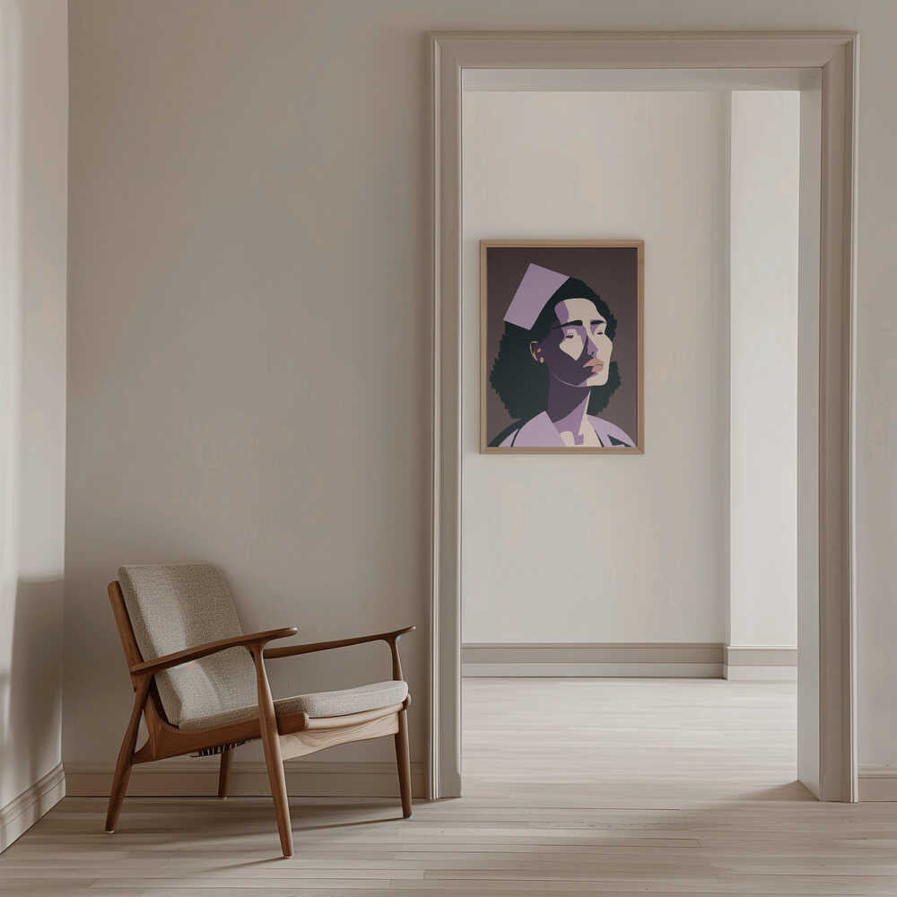 THE NURSE - Stretched Canvas, Poster or Fine Art Print - I Heart Wall Art - Poster Print, Canvas Print or Framed Art Print