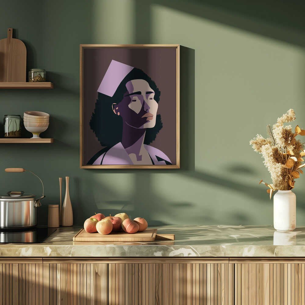 THE NURSE - Stretched Canvas, Poster or Fine Art Print - I Heart Wall Art - Poster Print, Canvas Print or Framed Art Print