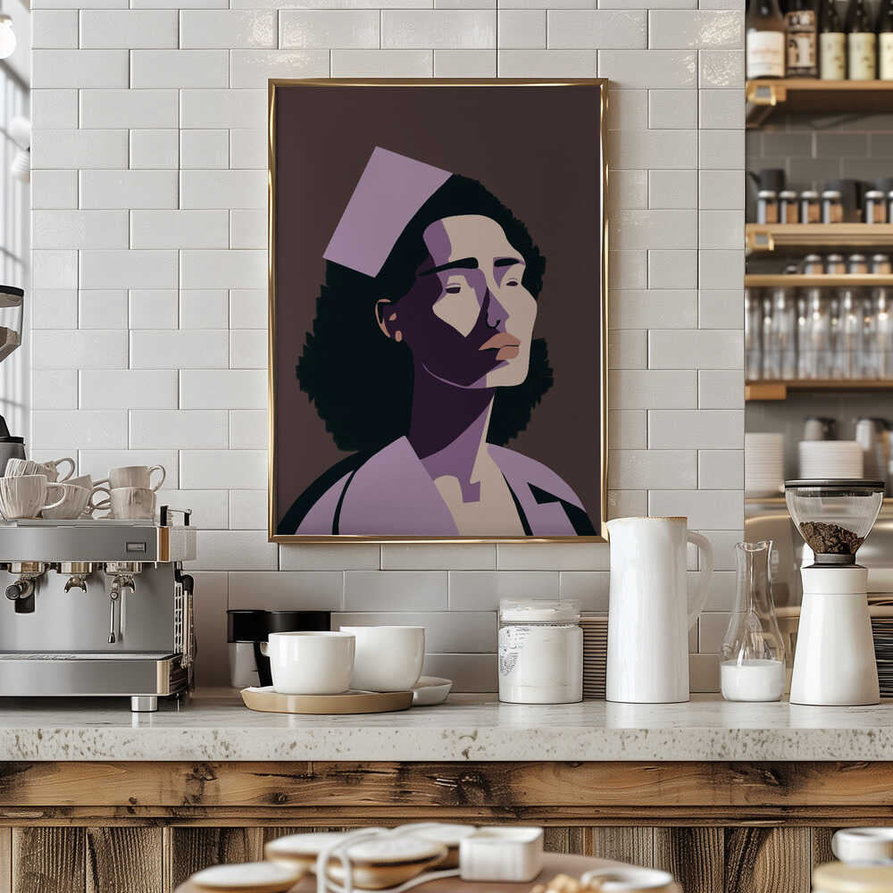 THE NURSE - Stretched Canvas, Poster or Fine Art Print - I Heart Wall Art - Poster Print, Canvas Print or Framed Art Print