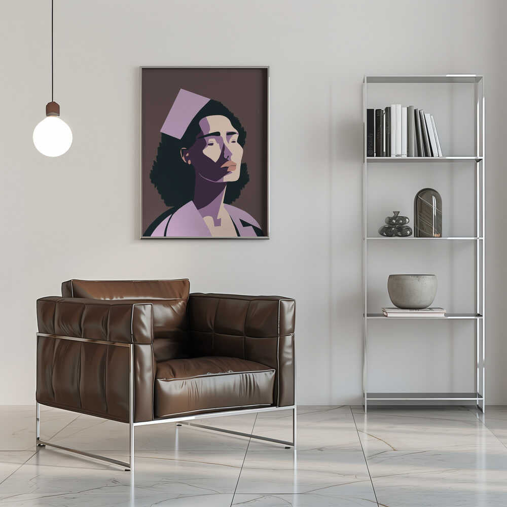 THE NURSE - Stretched Canvas, Poster or Fine Art Print - I Heart Wall Art - Poster Print, Canvas Print or Framed Art Print