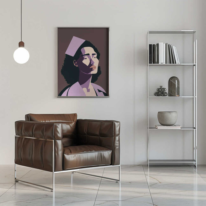 THE NURSE - Stretched Canvas, Poster or Fine Art Print - I Heart Wall Art - Poster Print, Canvas Print or Framed Art Print