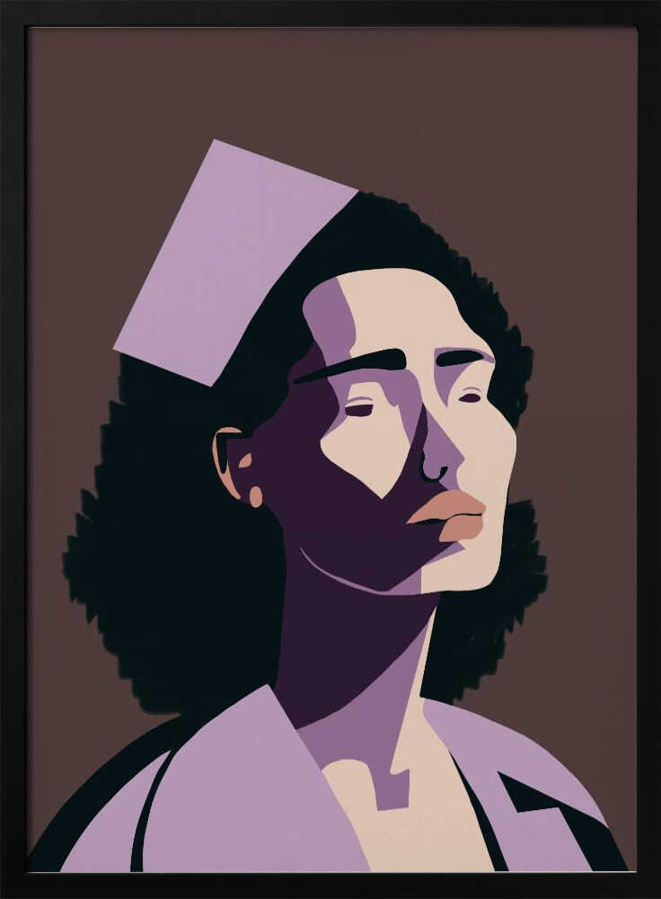 THE NURSE - Stretched Canvas, Poster or Fine Art Print - I Heart Wall Art - Poster Print, Canvas Print or Framed Art Print