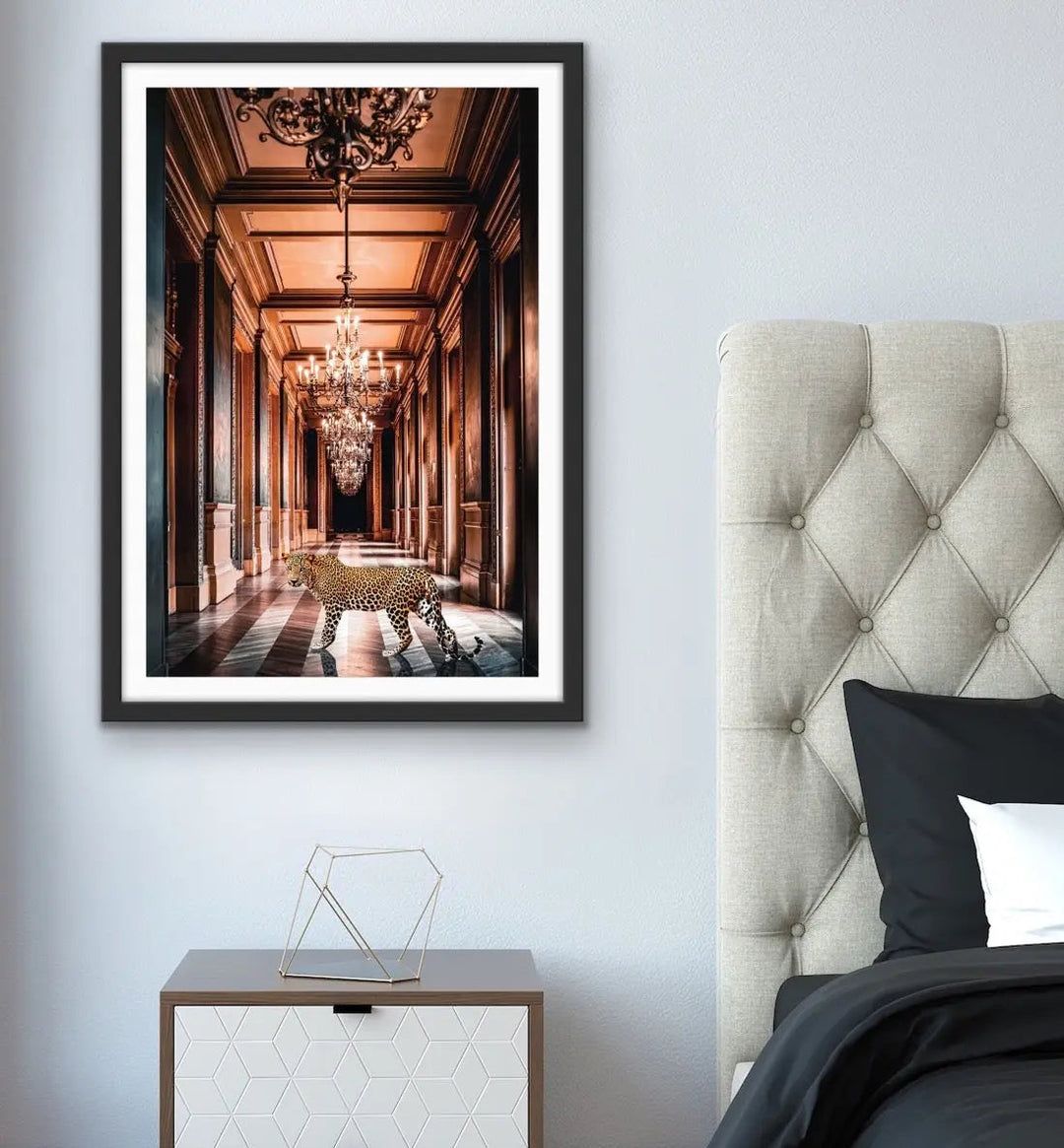 The Palace Leopard - Leopard Loose In Luxury Palace Photographic Print I Heart Wall Art Australia 
