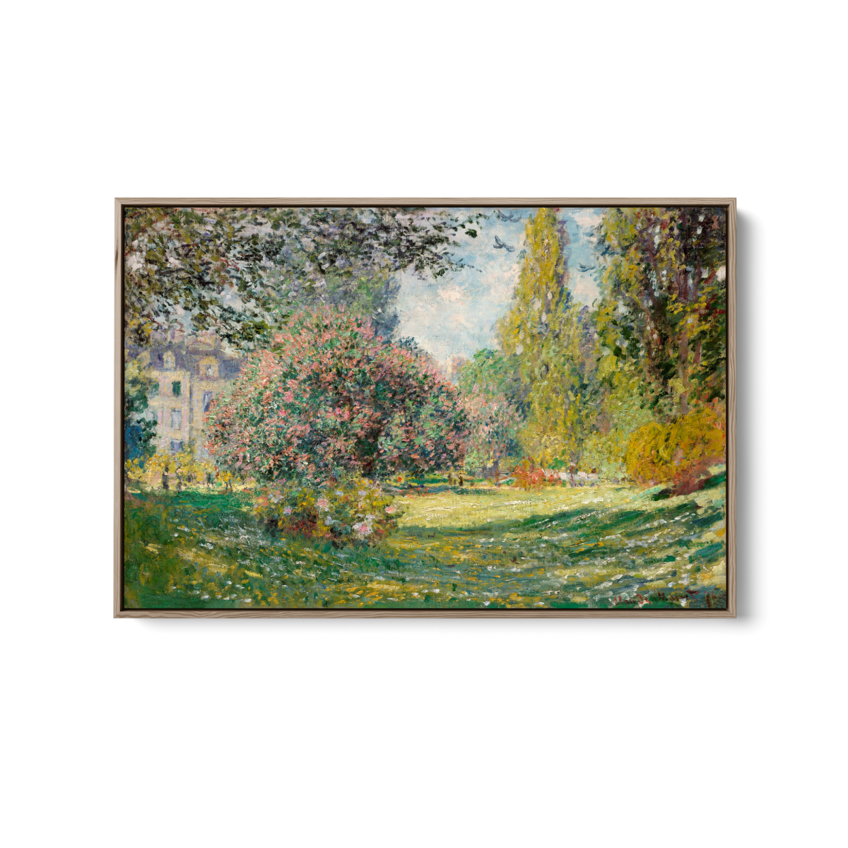 The Parc Monceau (1876) by Claude Monet - Stretched Canvas or Wall Art Print - I Heart Wall Art - Poster Print, Canvas Print or Framed Art Print