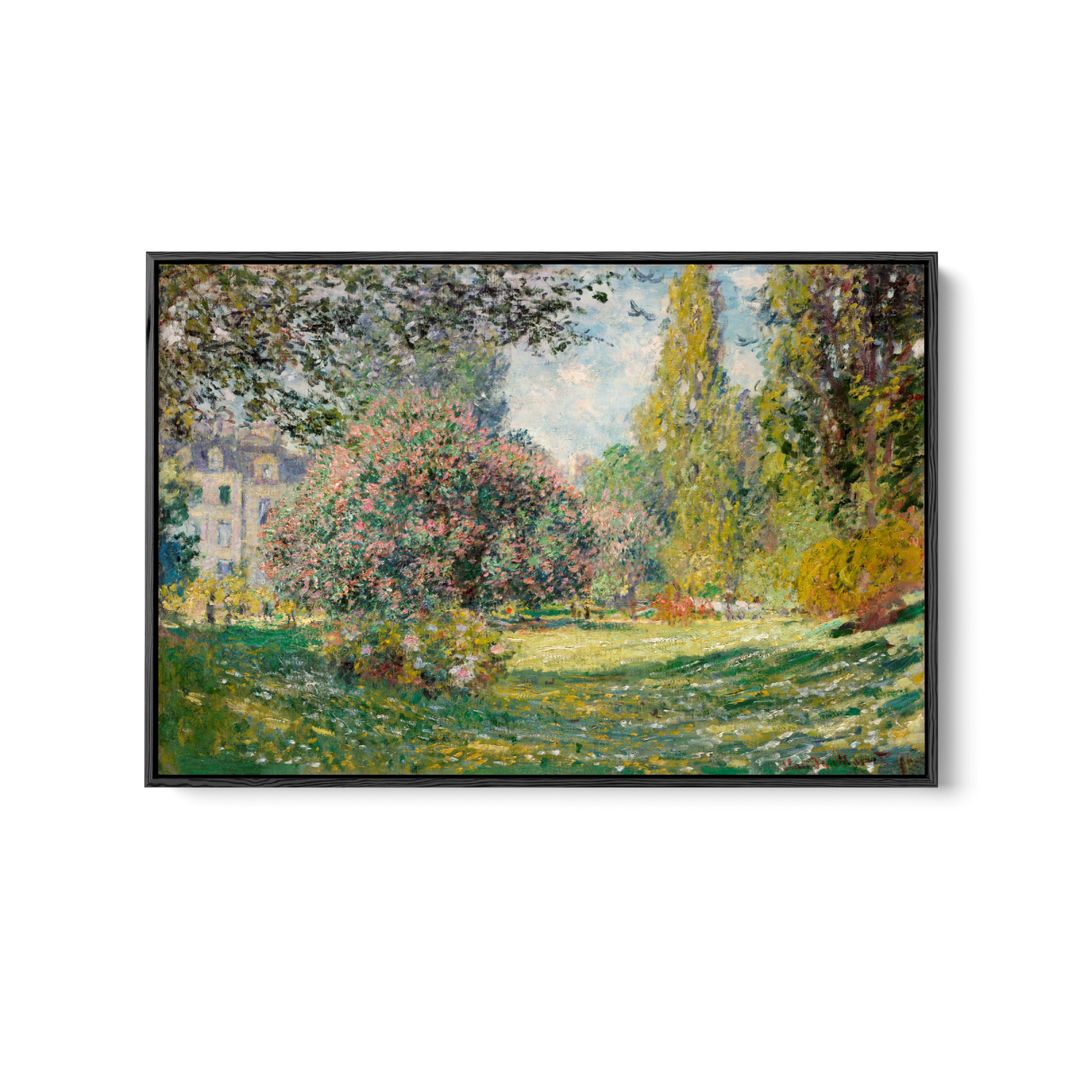 The Parc Monceau (1876) by Claude Monet - Stretched Canvas or Wall Art Print - I Heart Wall Art - Poster Print, Canvas Print or Framed Art Print